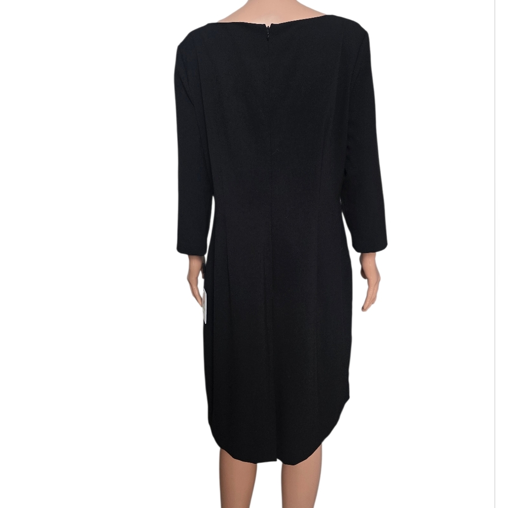 Calvin Klein 3/4 Sleeve Ruched Front Dress - Picture 6 of 8